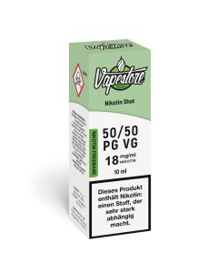 Vapestore Freebase Nikotin Shot 50VG/50PG | 18mg/20mg